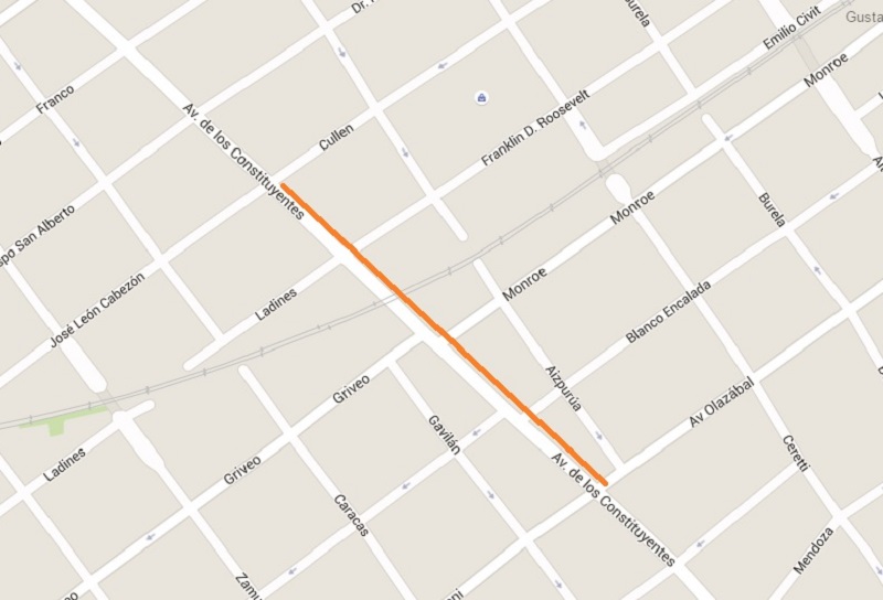 mapa tunel