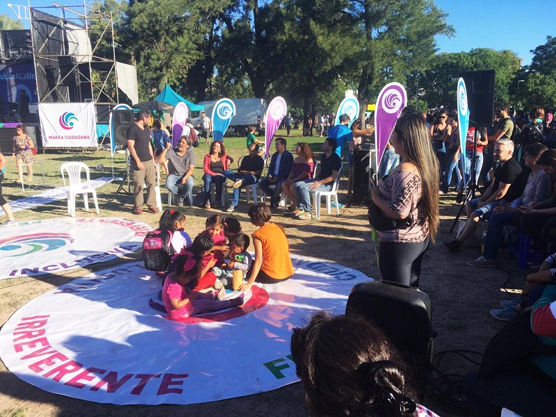 Políticos de la oposición participaron de un festival en el Parque Saavedra