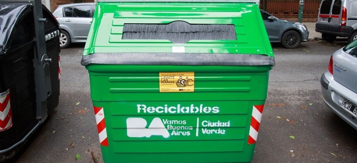 contenedor verde