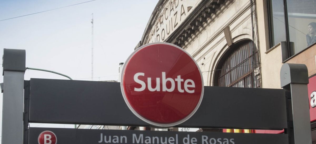 subte b: estacion juan manuel de rosas urquiza