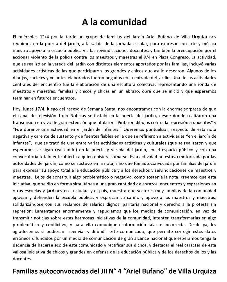 comunicado