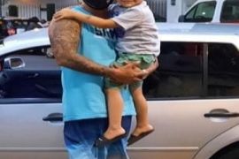 niño acidentado en saavedra
